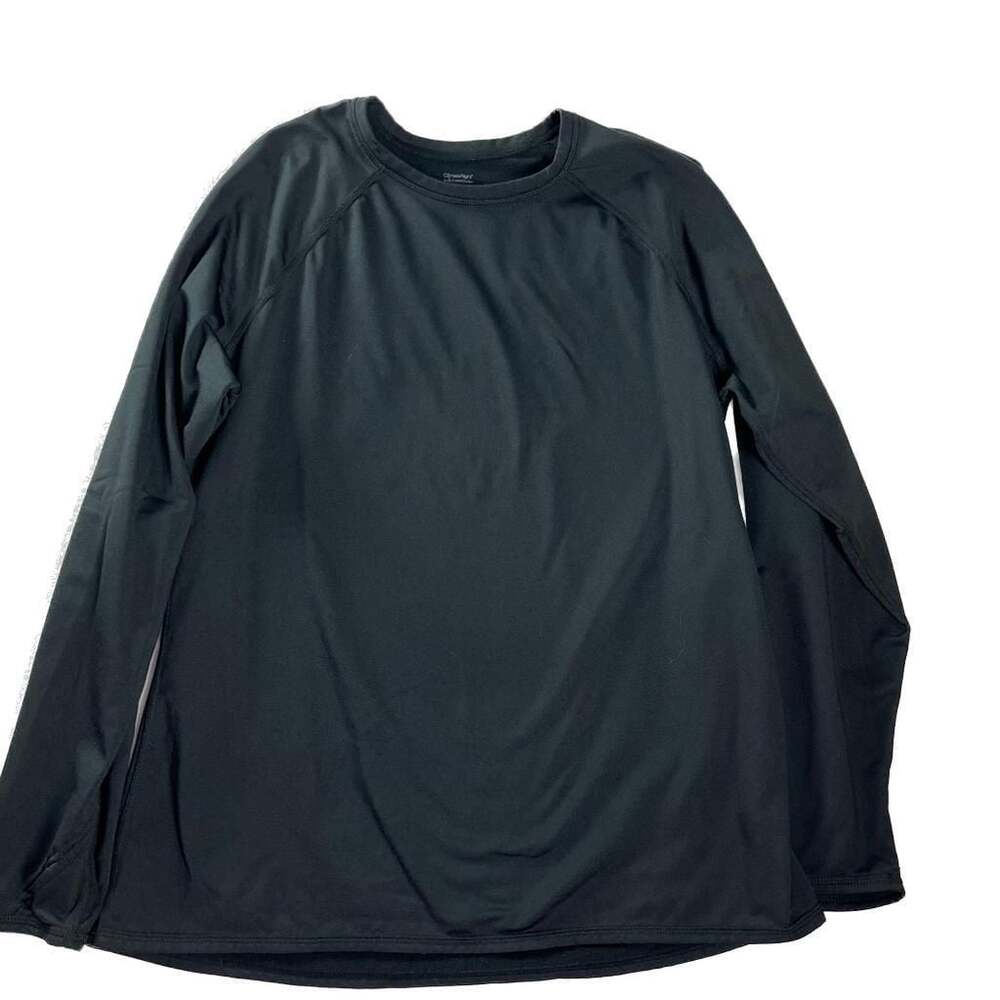 ClimateRight Cuddl‎ Duds Plush Fleece Lined Top Black Women's XL Base Layer